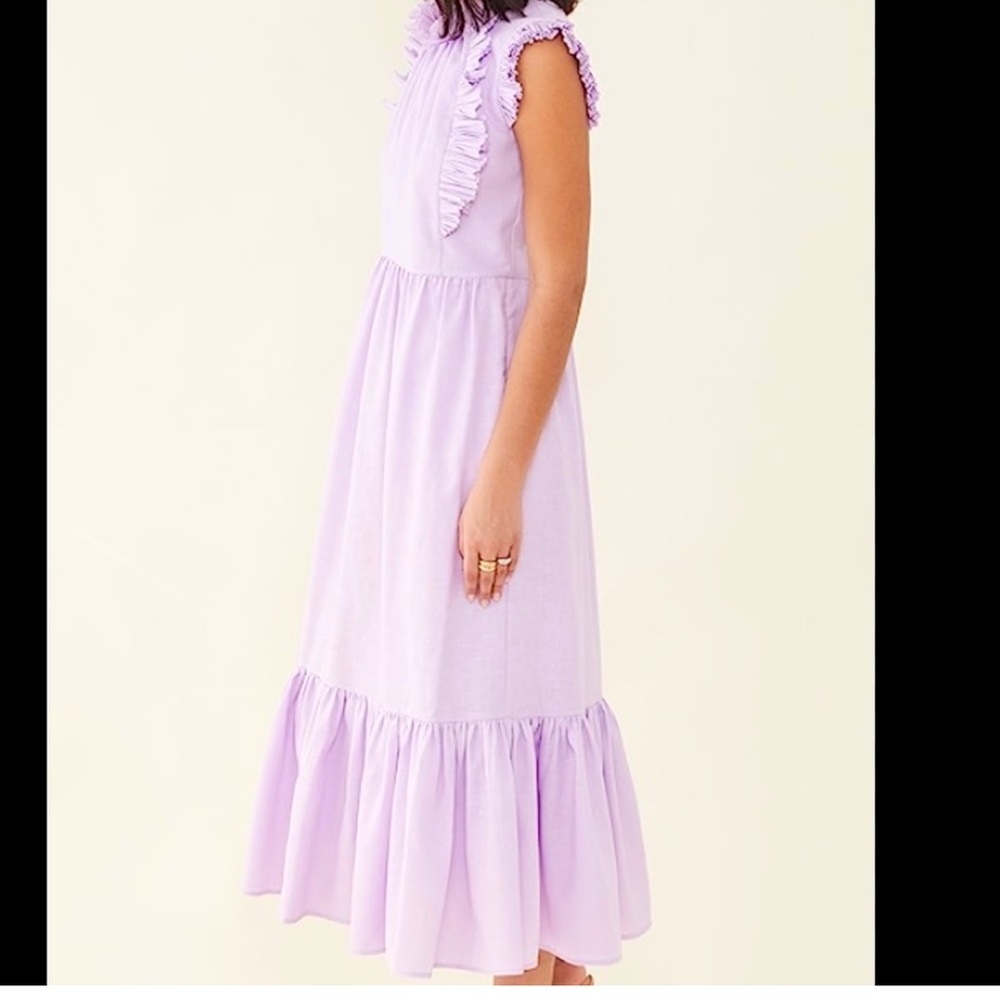 NWT $450 Sea New York sz 4 Bailey broomstick purple lilac sleeveless maxi dress